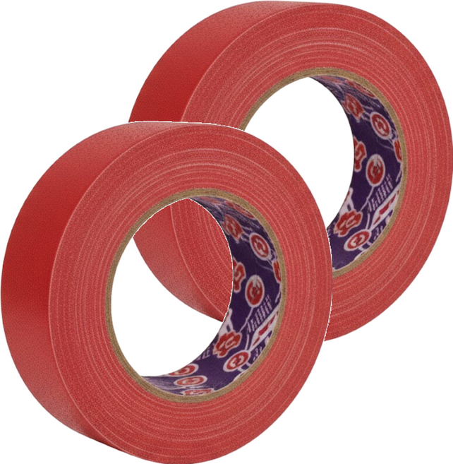 HarVest 蘋果牌 大力膠帶 防水布膠帶 48mm x 25m 紅色, 2個