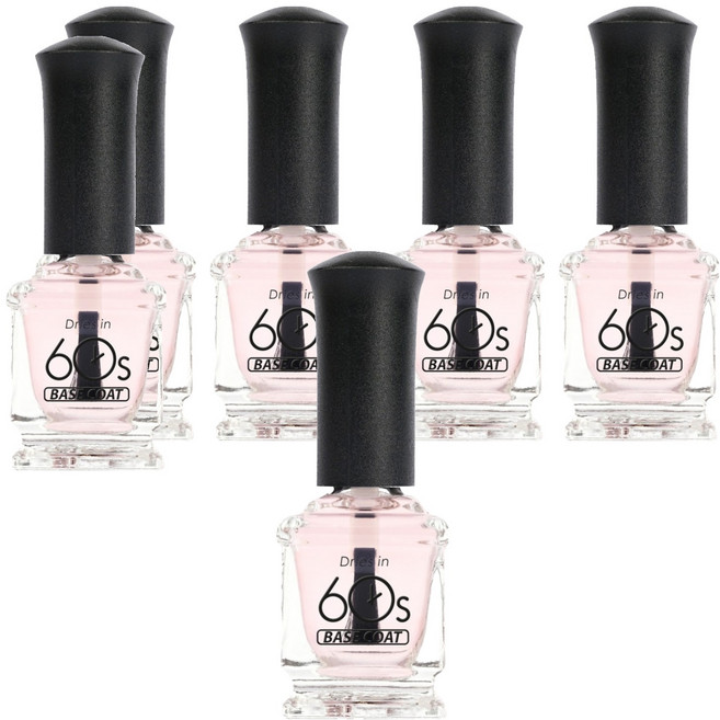 위드샨 60초 네일 매니큐어, 베이스코트, 15ml, 6개