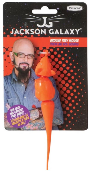 JACKSON GALAXY 管教惡貓傑克森 傑克森系列 逗貓老鼠 35g, 橘色, 1個