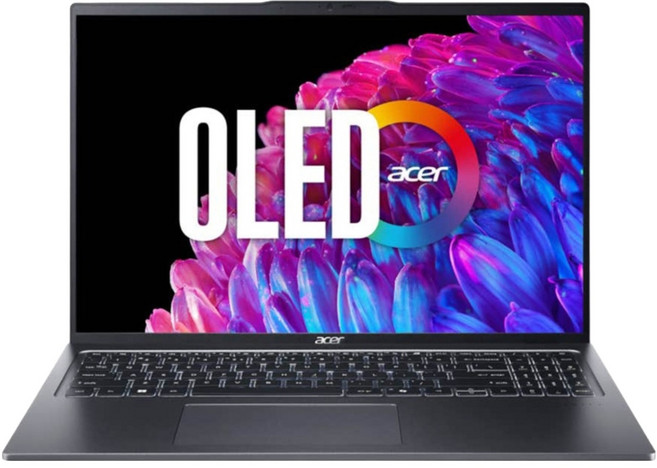 acer 宏碁 Swift Go Swift Go WQXGA/OLED 16吋, Intel Core Ultra 7 155H, Intel Arc Graphics, 16GB, 512GB SSD, Windows 11 Home, 灰色, SFG16-72-710T
