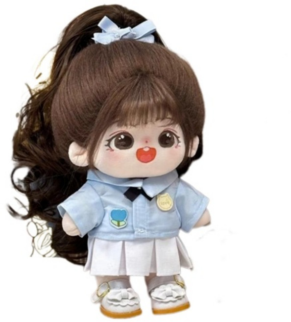 MochaDoll 棉娃娃衣 粉彩鬱金香校園風, 1個, 20cm, 藍色
