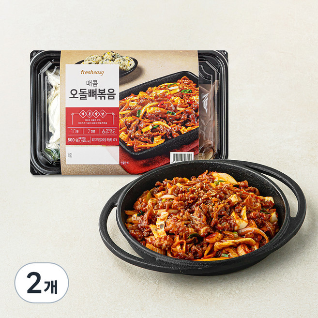 프레시지 매콤 오돌뼈 볶음, 600g, 2개