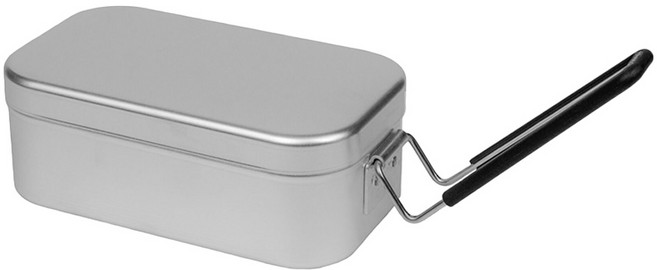 Trangia 500210 Mess Tin 210 鋁製 容量750ml, 小黑把手, 1個