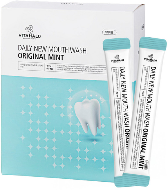 비타할로 데일리뉴 마우스워시 민트 스틱형, 600ml, 1개