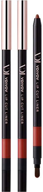 브이디아이 보브 립 컷 라이너 0.5g, BB802 시티 브라운, 2개