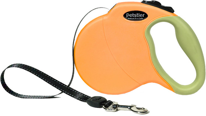 페슬러 반려동물 자동 리드줄 4m, 프레쉬오렌지, 1개