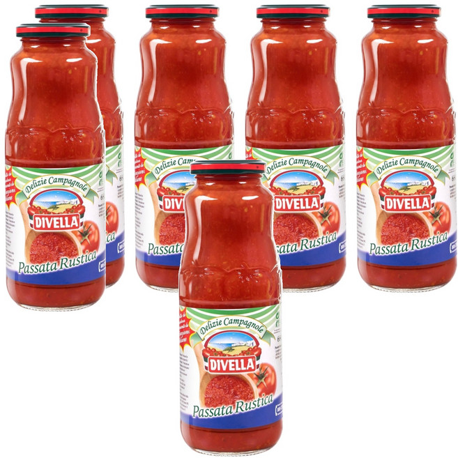 디벨라 토마토퓨레 루스티카, 680g, 6개