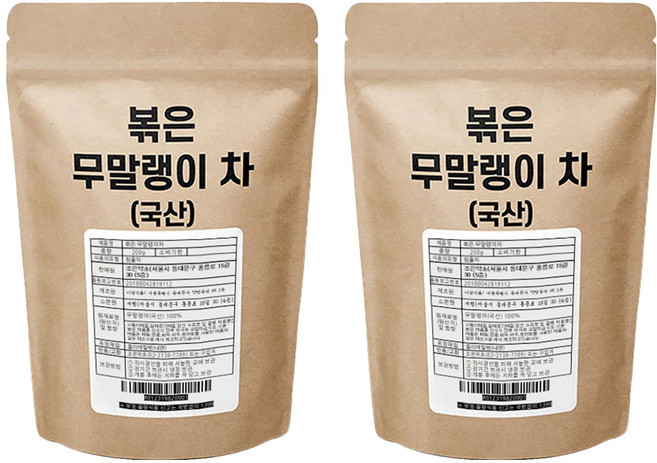 조은약초 볶은 무말랭이 차, 200g, 1개입, 2개