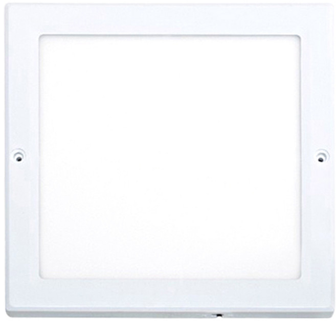 번개표 LED 엣지타입 사각 직부등 20W 220mm, 전구색, 1개