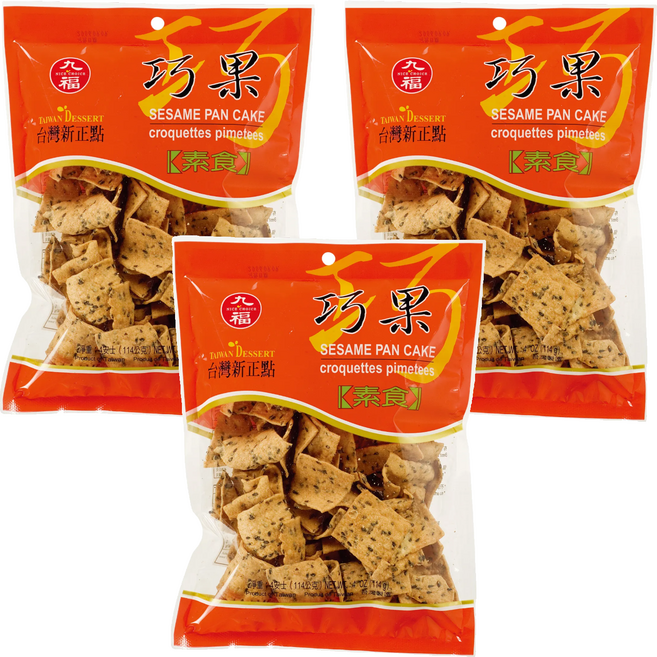 九福 巧果 全素, 114g, 3包