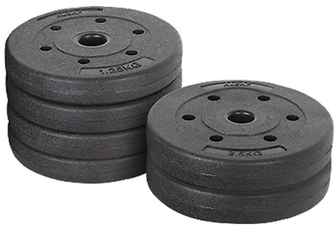 아리프 플렉스 바벨 원판 멀티 세트, 10kg, 1세트