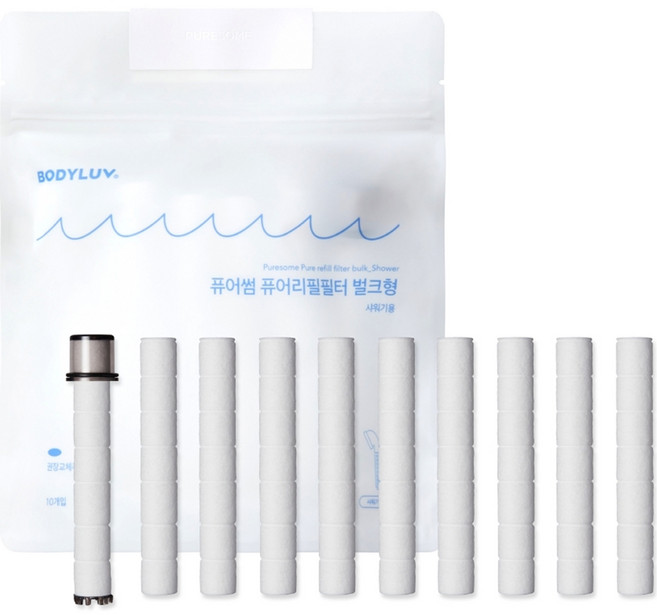 퓨어썸 샤워기용 리필필터, 10개
