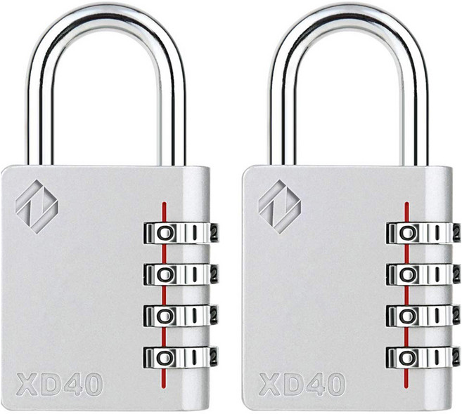 자커 다이얼 자물쇠 XD40 그레이, 2개