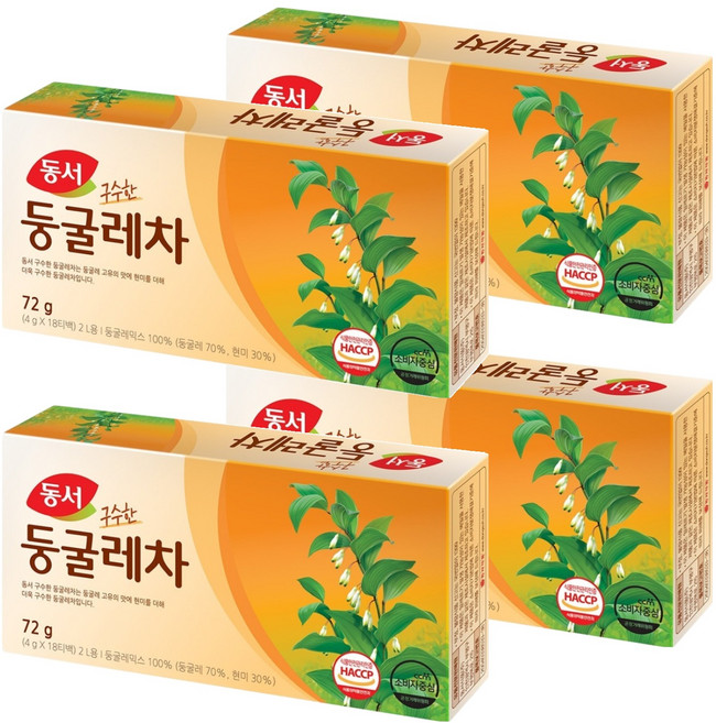 동서 둥굴레차, 4g, 18개입, 4개