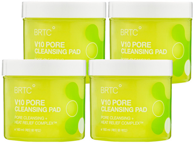 BRTC. V10 毛孔清潔棉片, 4個, 80枚入