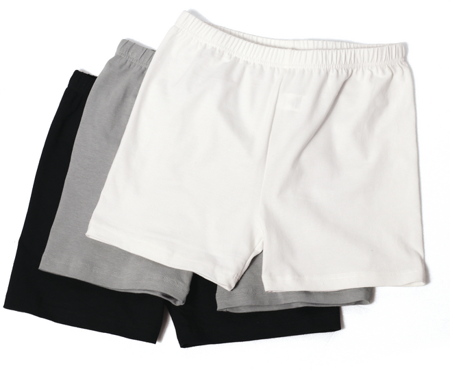 베이스알파 에센셜 아동용 코튼 스판 3부 속바지 3종 세트