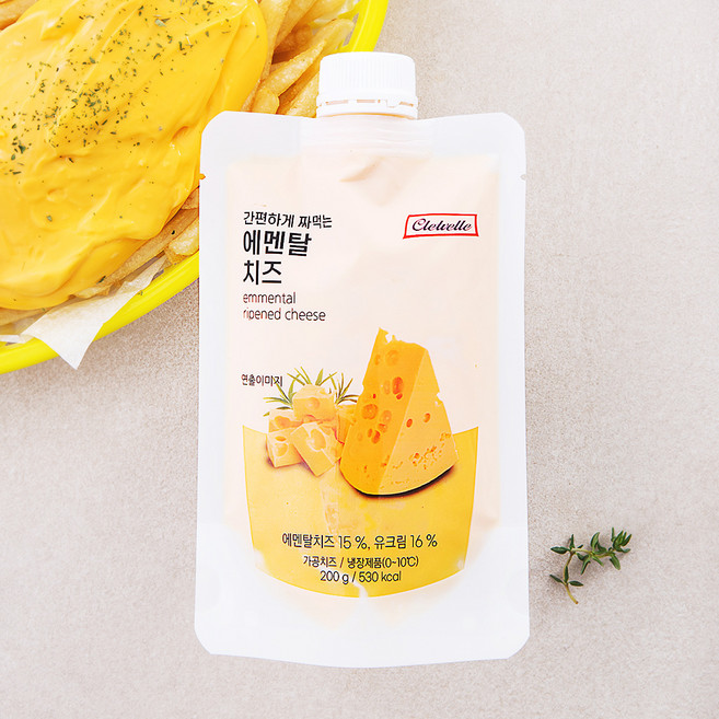 끌레베르 간편하게 짜먹는 에멘탈 치즈, 200g, 1개입, 1개