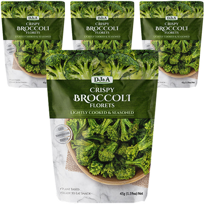 디제이앤에이 크리스피 브로콜리 플로렛, 45g, 4개