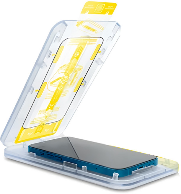 HODA 好貼 0.3mm 2.5D滿版玻璃保護貼 附無塵太空艙貼膜神器, 1盒