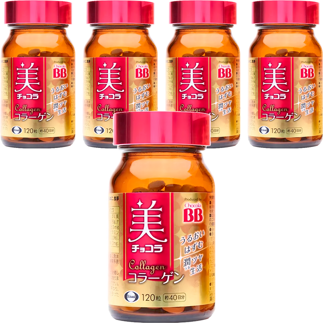 Eisai 衛采 Chocola BB 膠原錠, 120顆, 5罐