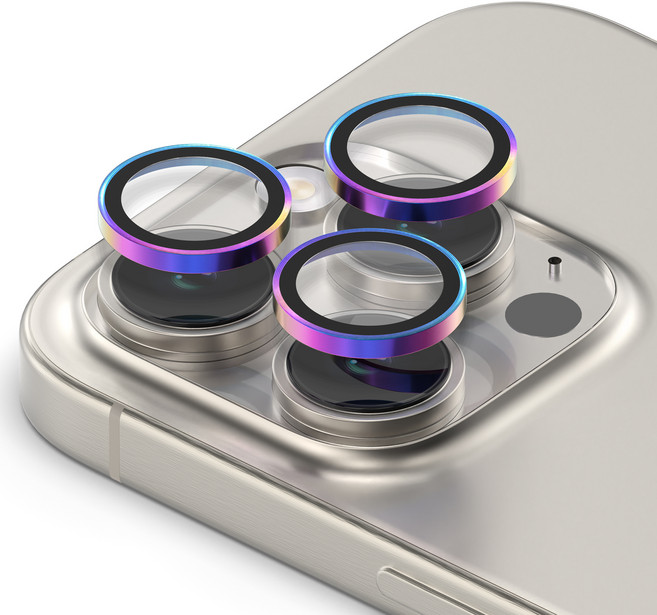 모란카노 메탈 링 카메라 렌즈 강화유리 세트 오로라, 1세트