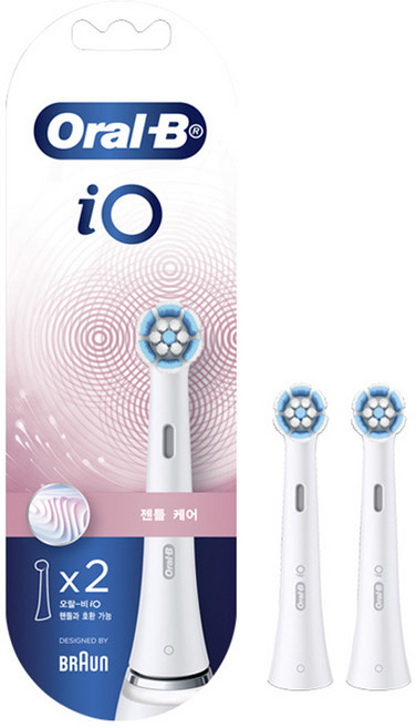 Oral-B 歐樂B iO 電動牙刷替換刷頭, 溫和護理, 2個