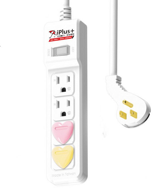 iPlus 保護傘 延長線 1切4座3P PU-3148 4尺, 1.2m, 白色, 1條