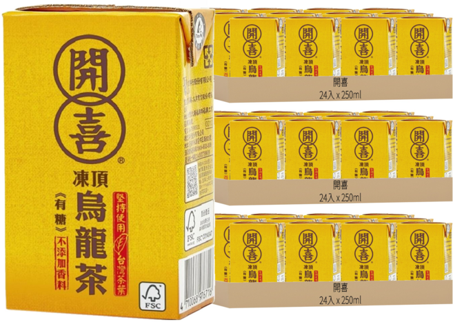 開喜 烏龍茶, 250ml, 72入