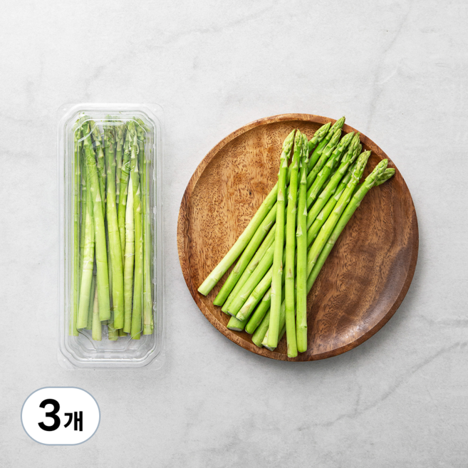 태국산 미니 아스파라거스, 100g, 3개
