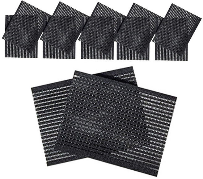 다크니스 헤어 고정 시트, 블랙, 12개