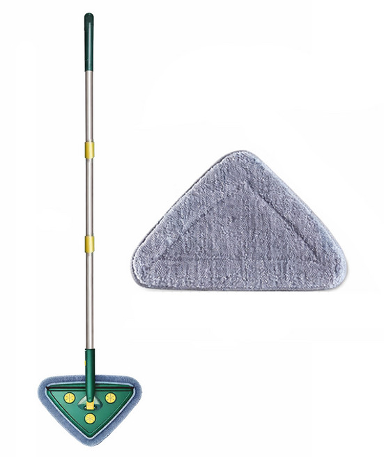 골든리 바닥 벽 창문 만능 밀대 + 극세사 걸레 세트, 혼합색상, 1세트