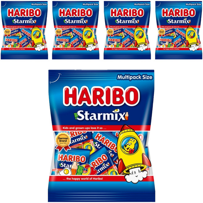 HARIBO 綜合之星軟糖, 250g, 5個