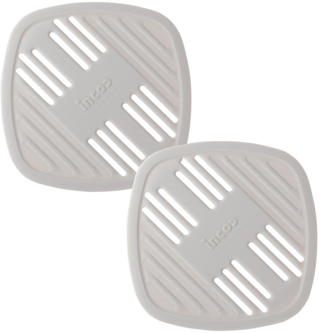 인콕 국산 실리콘 인덕션 보호 매트, 2개, 크림베이지