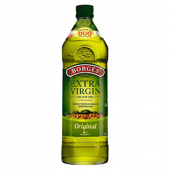 BORGES Extra Virgin 第一道初榨冷壓 原味橄欖油, 1瓶, 1L