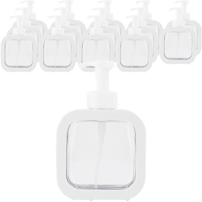 아리코 핸드워시 거품용기 디스펜서 300ml, 화이트, 15개