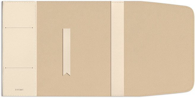 소이믹스 러브썸 가죽 북커버 + 북마크 세트 멀티 M, 베이지, 1세트