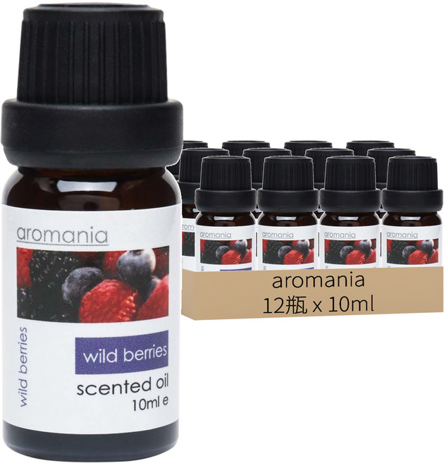 AROMANIA 香薰精油 12瓶, 1組, 野莓, 120ml