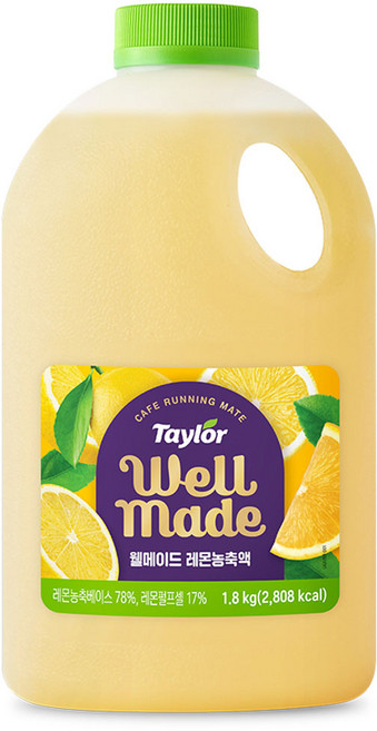 테일러 웰메이드 레몬농축액, 1.8kg, 1개