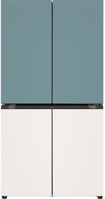 [색상선택형] LG전자 오브제 870L 매직스페이스 메탈 4도어 디오스 냉장고 방문설치, T873MTE111