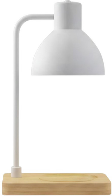 韓風原木底座融燭燈 800g, 白色款