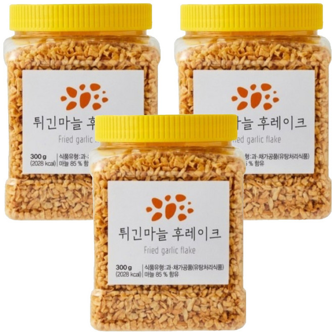 튀긴마늘 후레이크, 300g, 3개