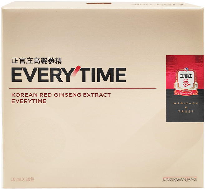 正官庄 Everytime 高麗蔘精 EVERYTIME, 30條, 10ml, 1盒