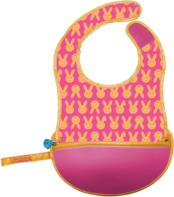 b.box 旅行圍兜袋, 小小兔 粉色 + 黃色, 1個