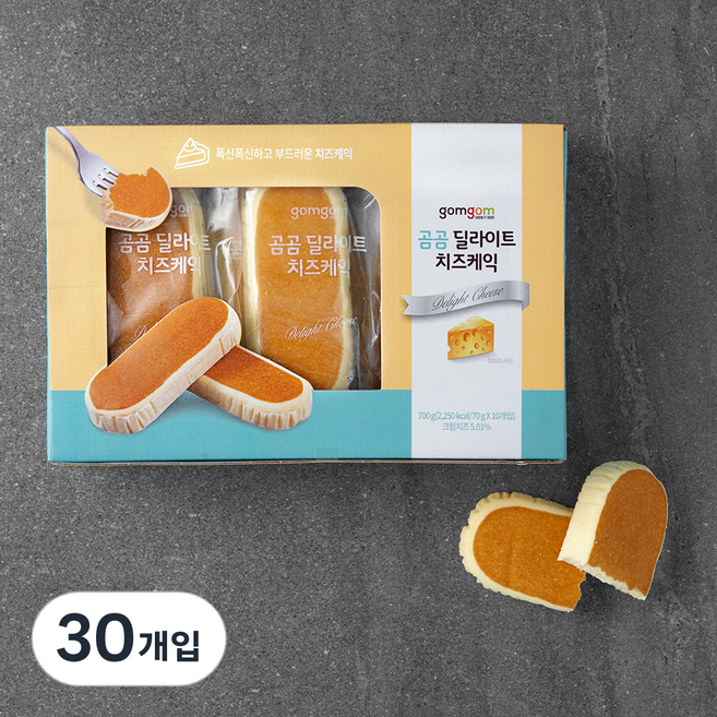 곰곰 딜라이트 치즈케익, 70g, 10개입, 3개