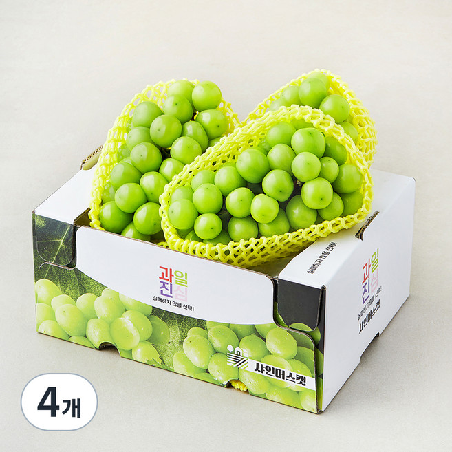 과일진심 샤인머스캣 2~4수, 2kg, 4개