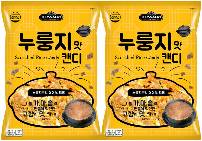 일광제과 누룽지맛 캔디, 800g, 2개