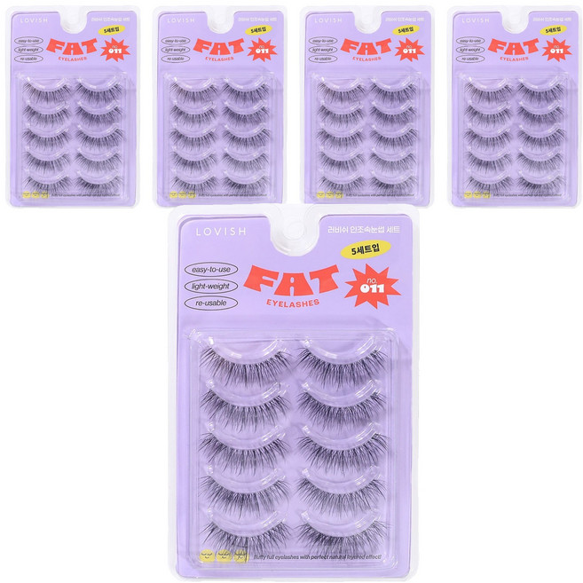 러비쉬 FAT 인조 속눈썹, 11호, 5개