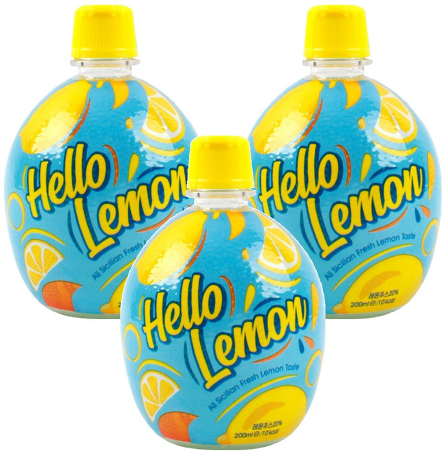 헬로레몬, 200ml, 3개