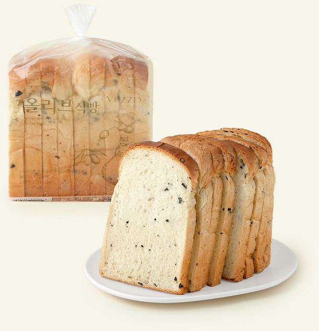 베즐리 올리브식빵, 400g, 1개