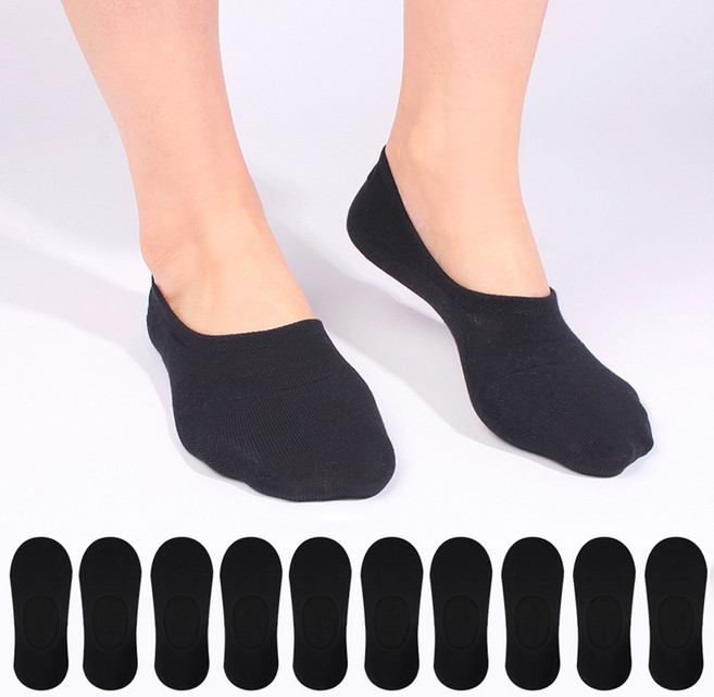 Doobalro 女性用前腳掌加固隱形襪 高級款 10雙